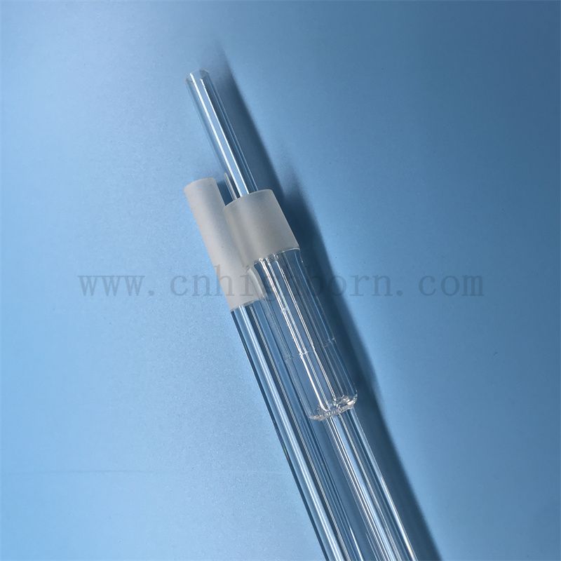 Forme de forme personnalisée à la chaleur à la chaleur tube de quartz en verre de silice fusionnée