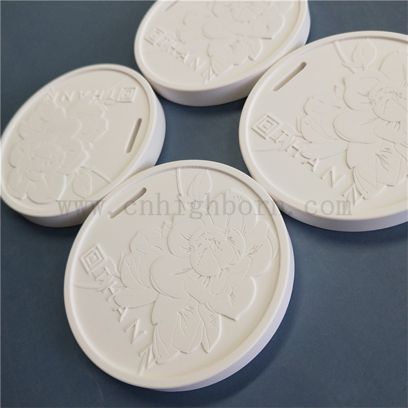 Logo voiture personnalisée suspendue à arôme en céramique en plâtre diffuseur en plâtre