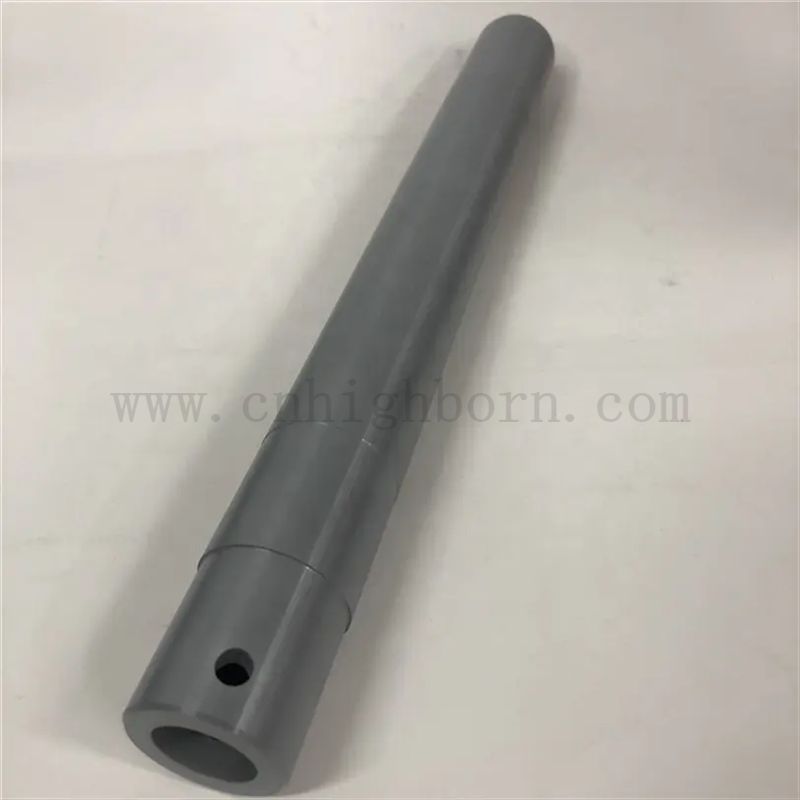 Tube stoppeur de nitrure de silicium résistant à la corrosion SI3N4 levage en céramique et tuyau de blocage pour la coulée à basse pression