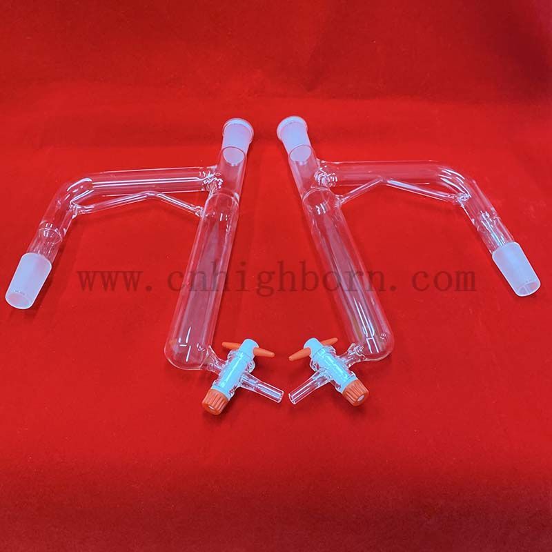 Forme personnalisée transparente Instrument de laboratoire de verre de quartz fusionné