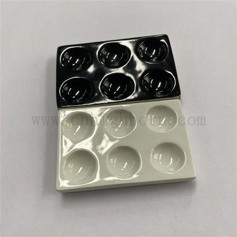 Porcelaine de laboratoire de laboratoire vitré personnalisé CUVETTE CERAMIQUE PLAT VOLATILE