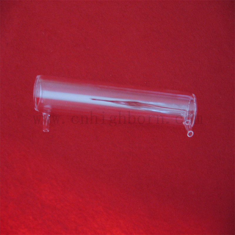 Spectromètre transparent personnalisé Optical Cylindrical Cylinder Type Cuvette en verre quartz
