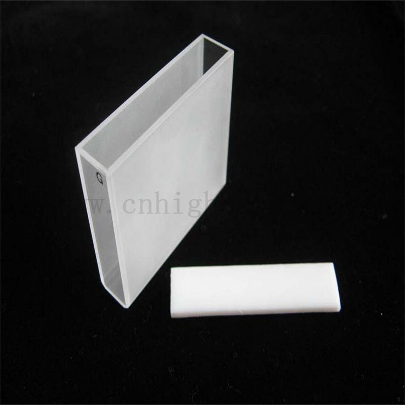 Couve de quartz de laboratoire Cellule optique avec couvercle Lovibond grand volume en verre Couvet Couvette cellule