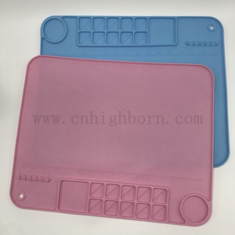 Enfants DIY Graffiti Pad Portable Silicone Rubbery Sheet pour peinture 