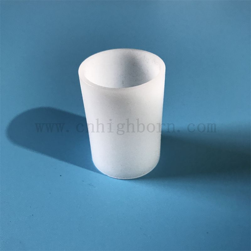 Taille personnalisée résistante à la chaleur opaque tube en verre de silice fusionnée 