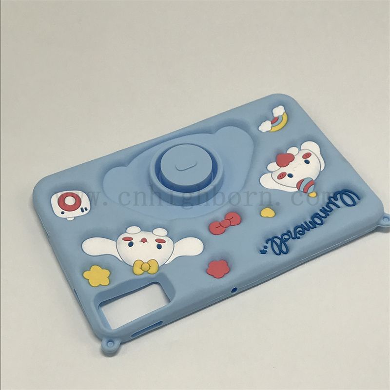 Couleur bleu silastic couvercle de protection en silicone en caoutchouc iPad 