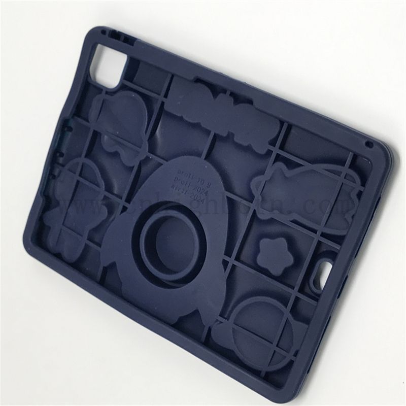 Factory Wholesale 3D Silicone caoutchouc mignon Couvrette de protection de tablette de dessin animé pour iPad Silicone caoutchouc mignon Case de protection de forme pour iPad 10inch