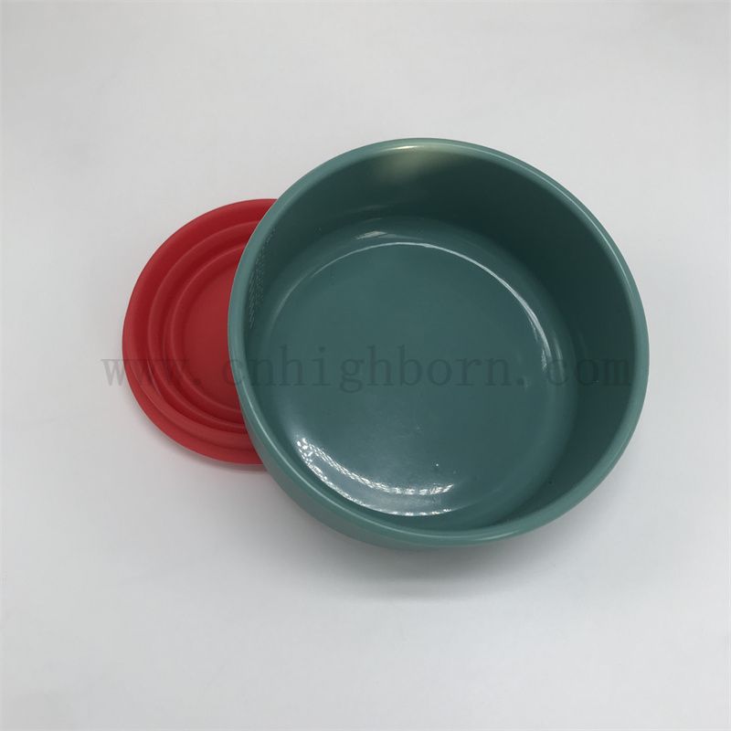 Bols de chiens de chiens en bols de chiens de chiens en caoutchouc en silicone en silicone pliant et pliant en bols de chien en caoutchouc en silicone en extérieur