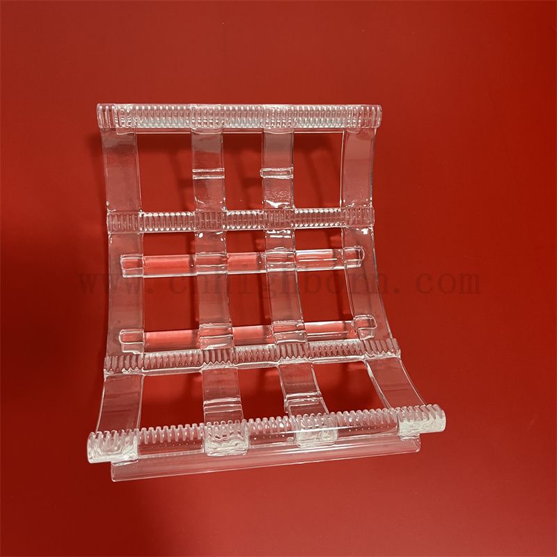 Fourniture d'usine Énergie solaire personnalisée transparent transparent en verre de silice fusionnée Board en verre