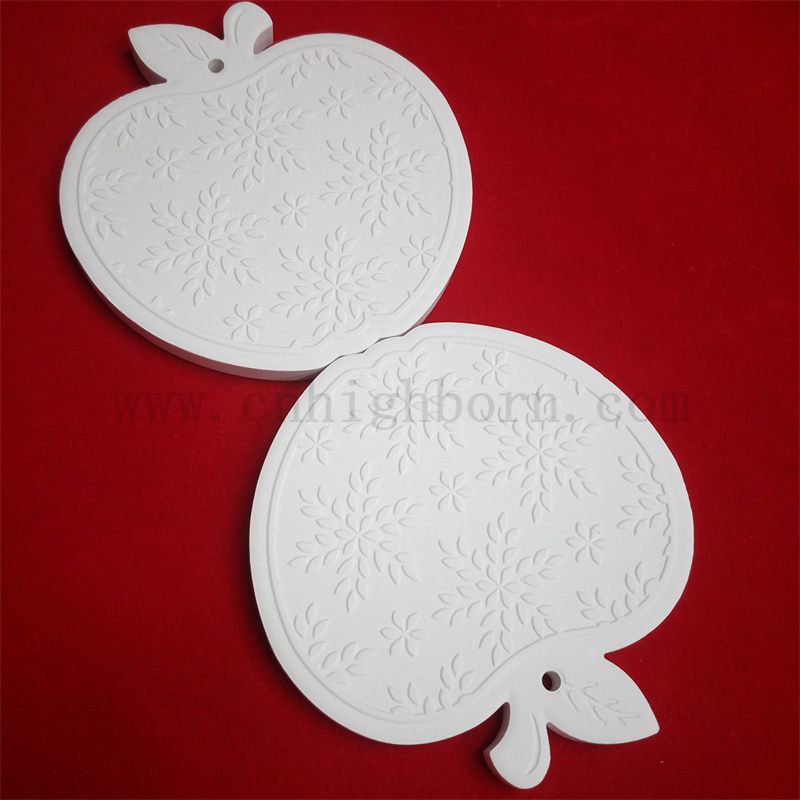 Plaque de diffuseur sans flamme Armoire de logo personnalisé Huile essentielle arôme volatil en céramique parfum