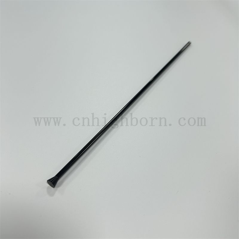 Barre en céramique / tige de zirconium noir personnalisé Haute dureté OEM Résistant à la corrosion