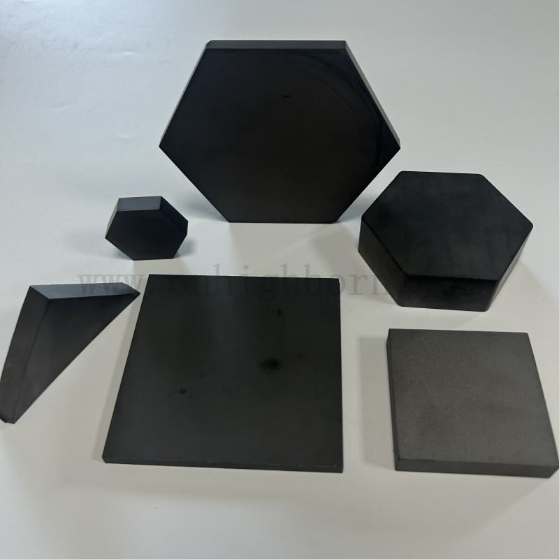 Feuille de protection hexagonale en carbure de carbure de carbure de bore High Duton Plate en céramique B4C