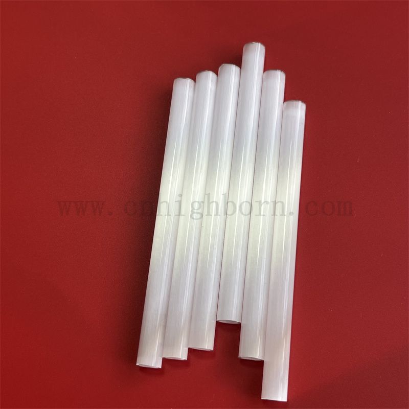 Taille personnalisée Milky Quartz tube en verre fusionné Pipe de quartz opaque