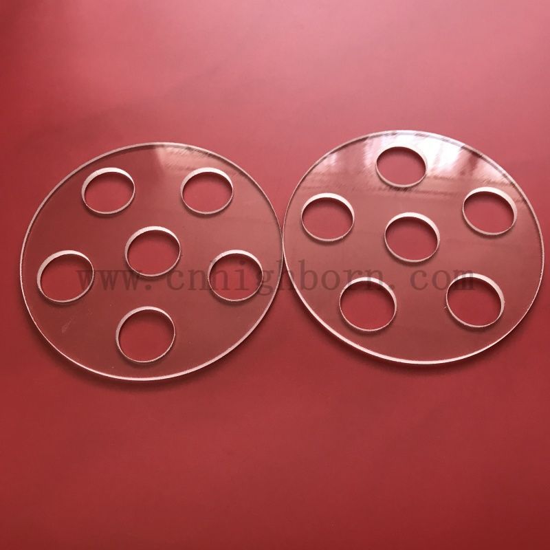 Disque de quartz avec des trous