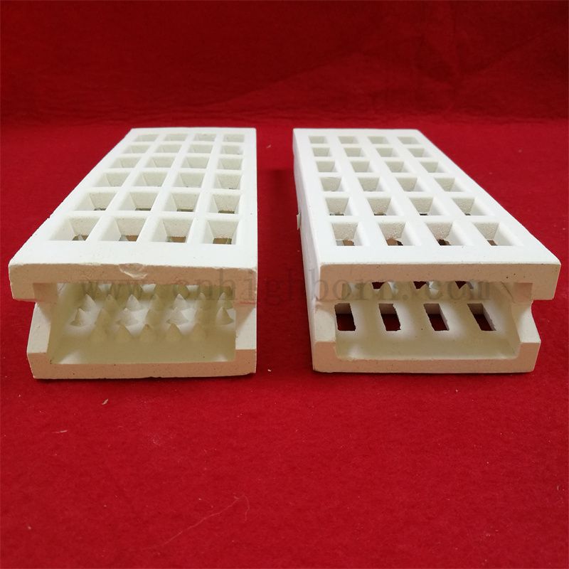 Résistance à haute température Corderite Bracket Pièces de support en céramique réfractaire