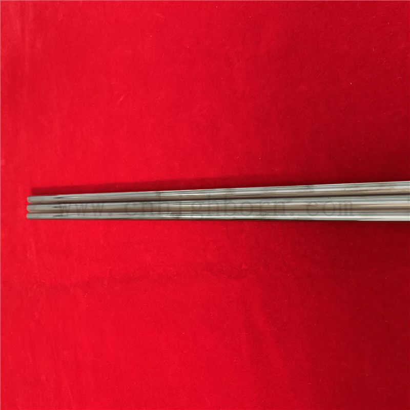 Tube en verre de silice à quartz à chaleur personnalisée avec chrome enduit