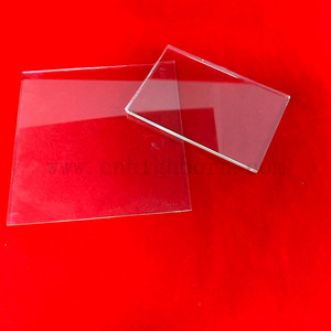 Plaque de verre mince de fenêtre en verre rectangulaire transparente optique