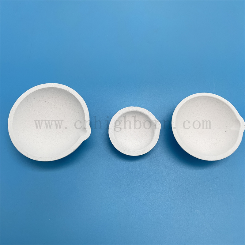 Bol de fusion de laboratoire personnalisé Quartz Crucible de silice fusionnée