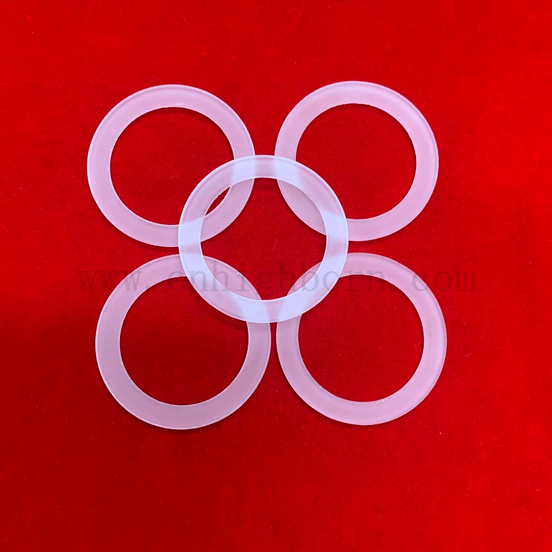 Bride en verre de silice fusionnée à opaque à la chaleur personnalisée