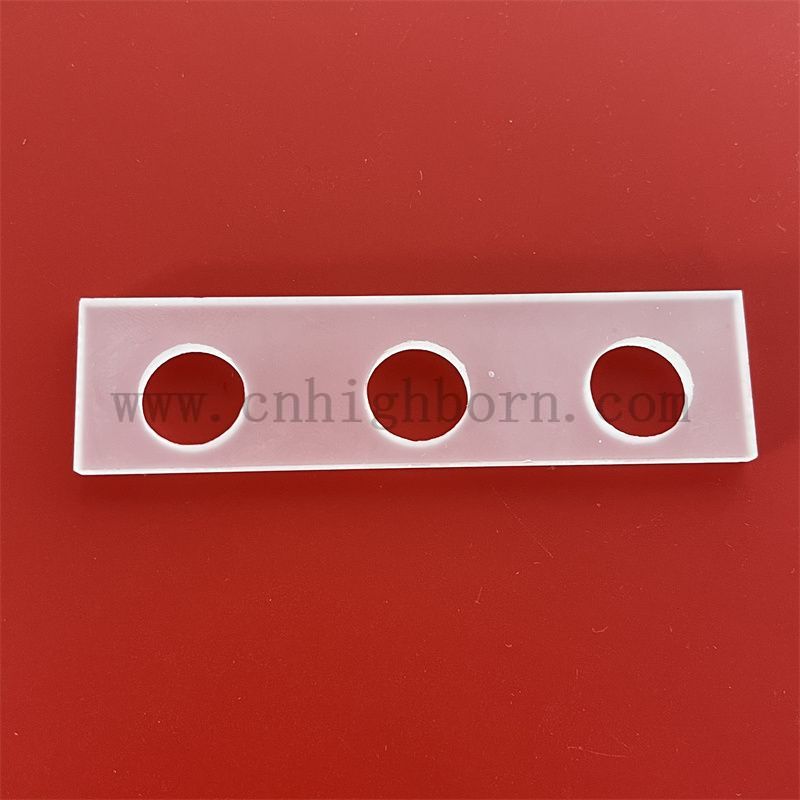 Rectangle de quartz givré rectangle de chaleur