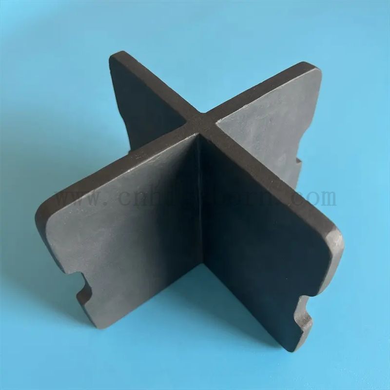 Pièces en céramique Sic en céramique SIC en céramique en carbure de silicium fritté.