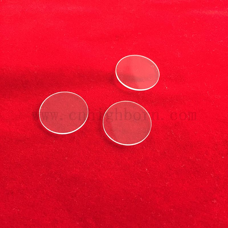 Disque de verre de silice fusionné transparent transparent transparent transparent