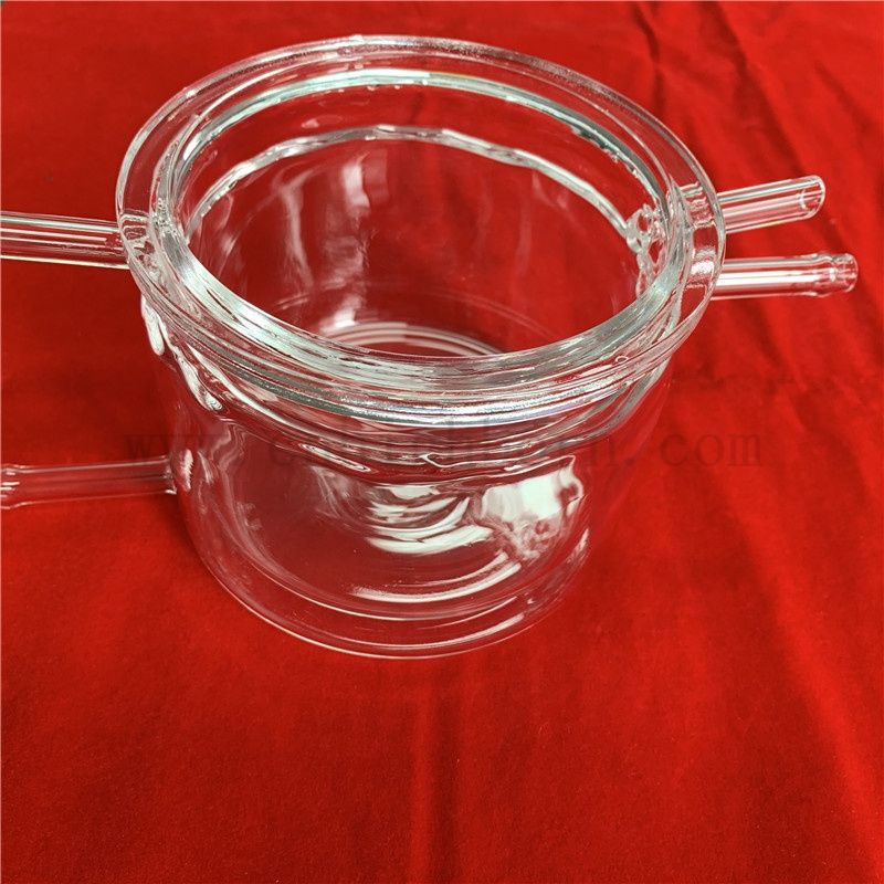 Tany de réaction de réacteur en verre de quartz personnalisé professionnel
