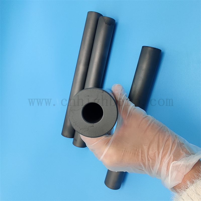 Usure de résistance SIC Pipe de silicium en carbure de carbure de carbure 