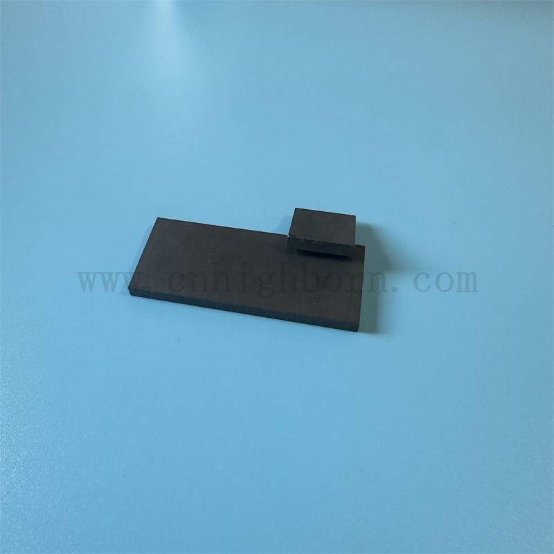 Planche de carbure de bore à haute dureté personnalisée B4C Plate de protection en céramique