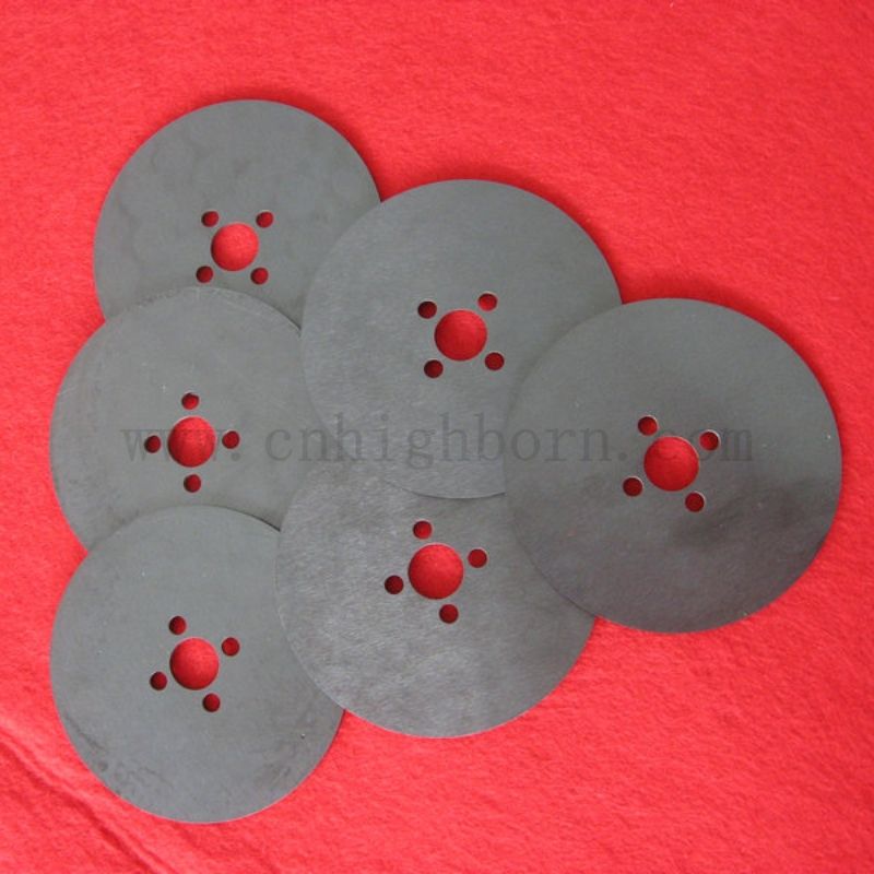 Laser personnalisé percé noir zircone plaque ronde Zro2 Disque en céramique