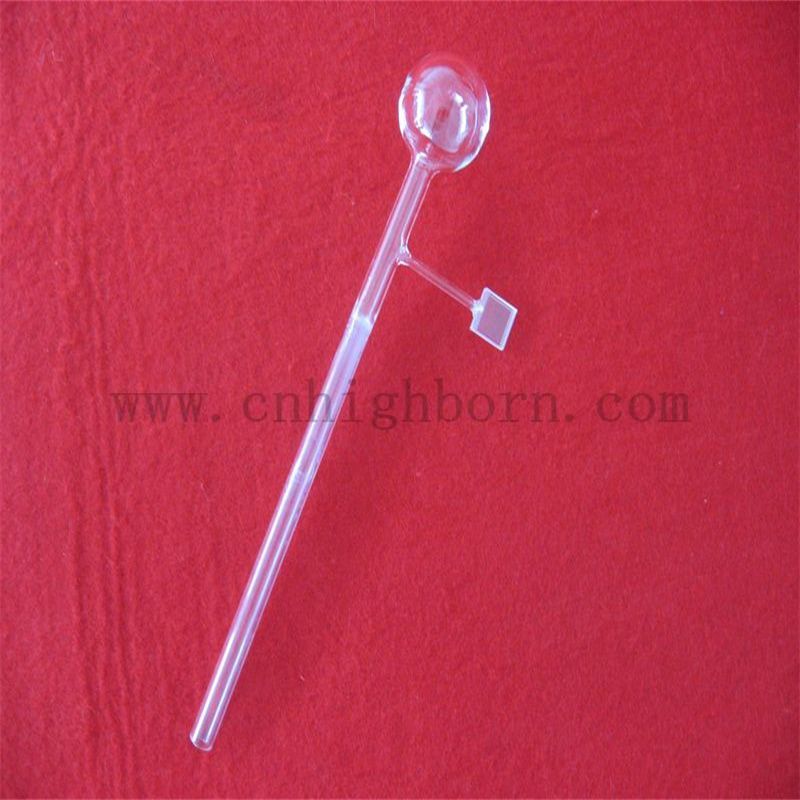 Couche de quartz de laboratoire 2 côtés Cuvette en verre transparent pour le spectrophotomètre