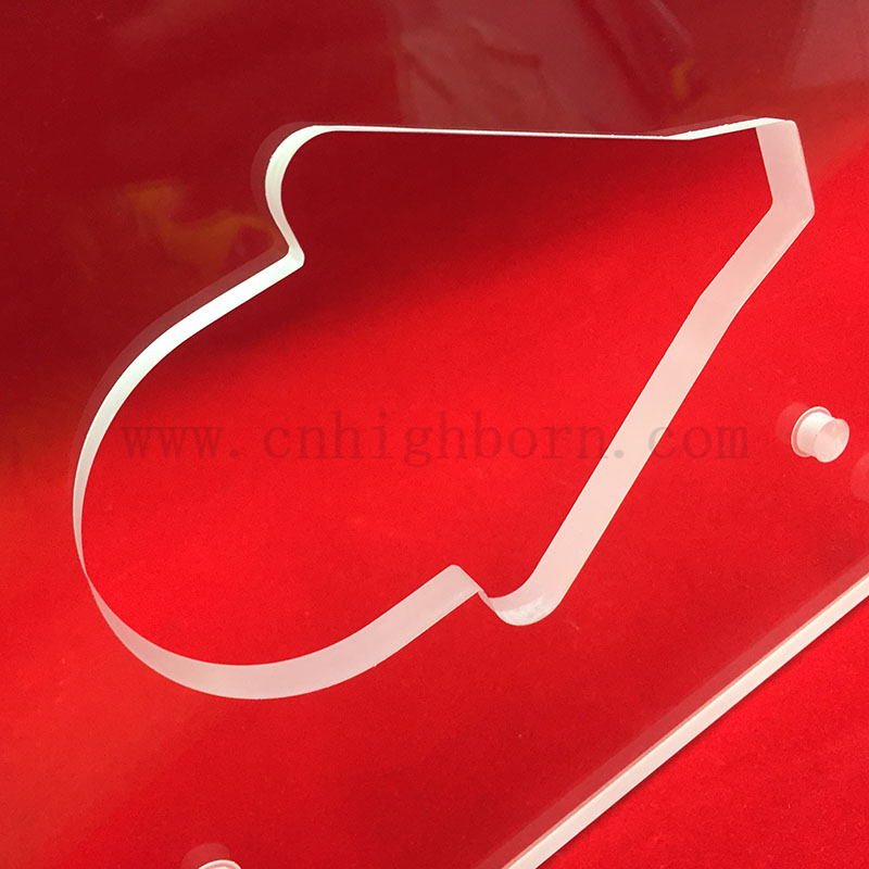 Feuille de verre à quartz claire à fente perforée au laser 