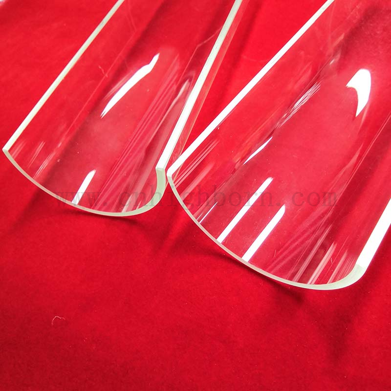 Résistance à haute température à arc de quartz en verre en verre de quartz demi-tube