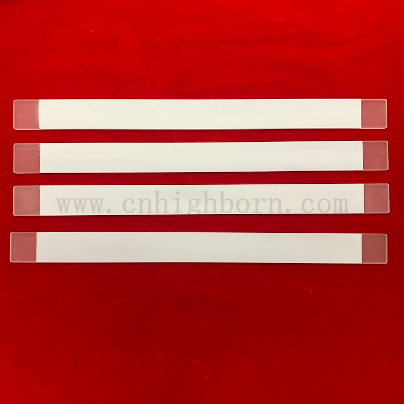 Film en céramique revêtu d'assiette en verre de silice fusionnée claire