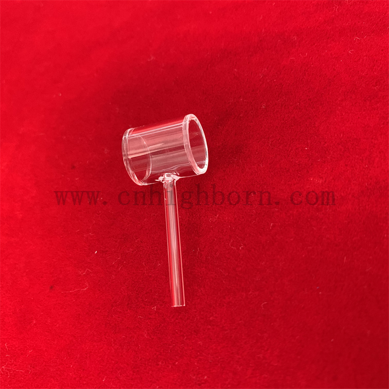 Instruments de recherche en laboratoire Longue sortie de quartz cylindriques Polissant Cuvette en verre optique personnalisé