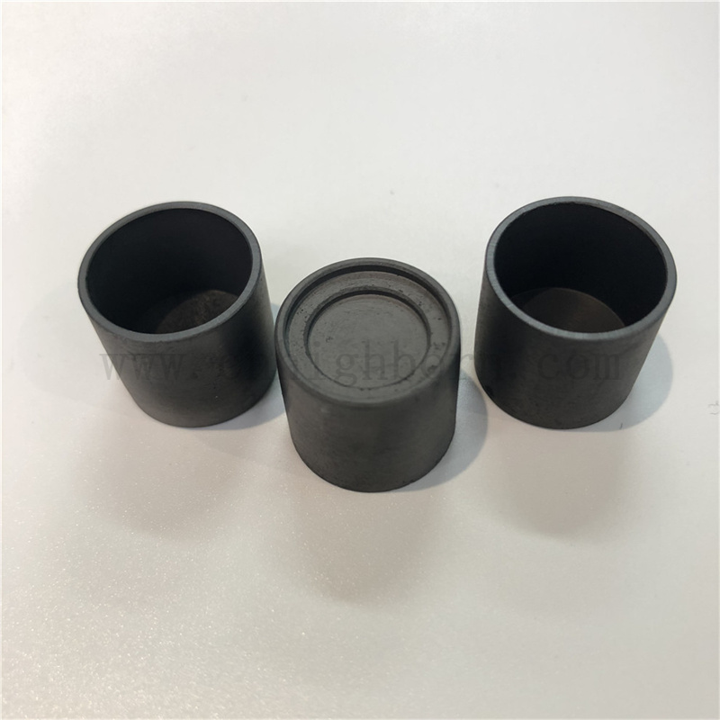 Résistance à la corrosion en carbure de silicium céramique de fusion de fusion tasse sic chauffage creuset