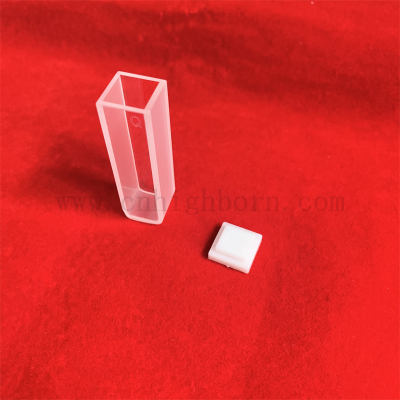 Laboratoire Round Bottom Standard Q104 Optical Very Flow Cell de 3,5 ml Spectrophotomètre en verre CUVETTE en verre