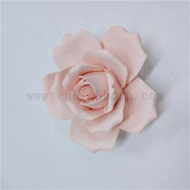 Belle fleur personnalisée fleur non parfumée en céramique rose arôme diffuseur pierre parfumée