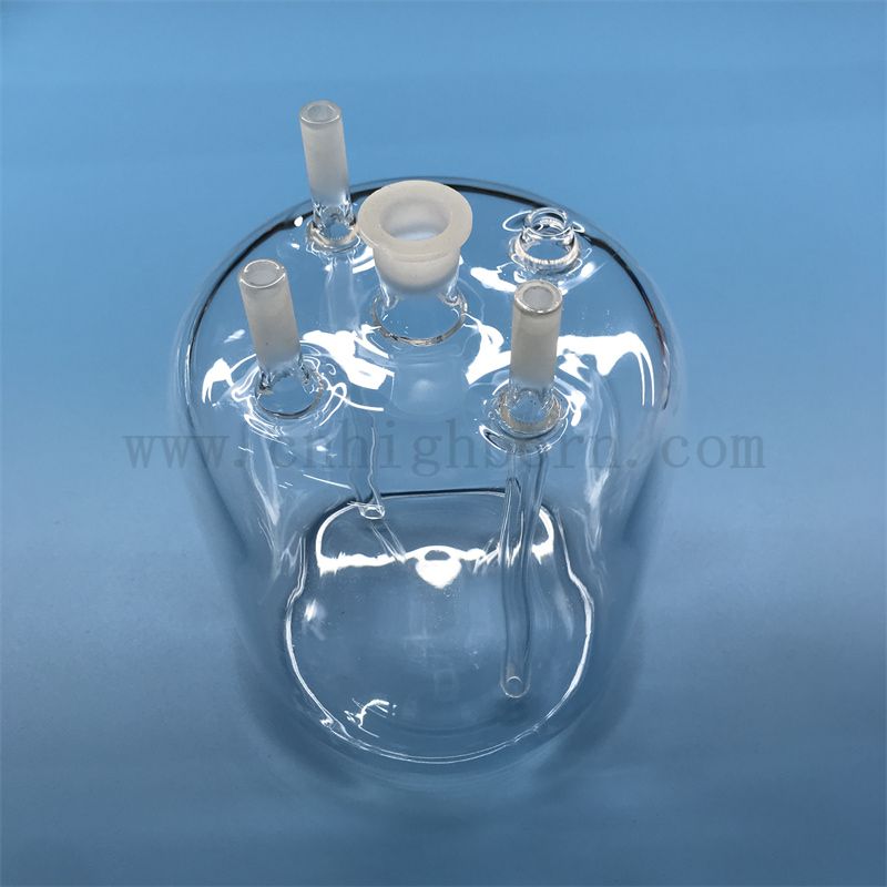 Résistance à haute résistance à la température Transparente Réacteur en verre personnalisé