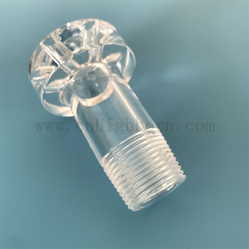 Verbe personnalisée Clear Corrosion résistant aux tubes en quartz en vitre