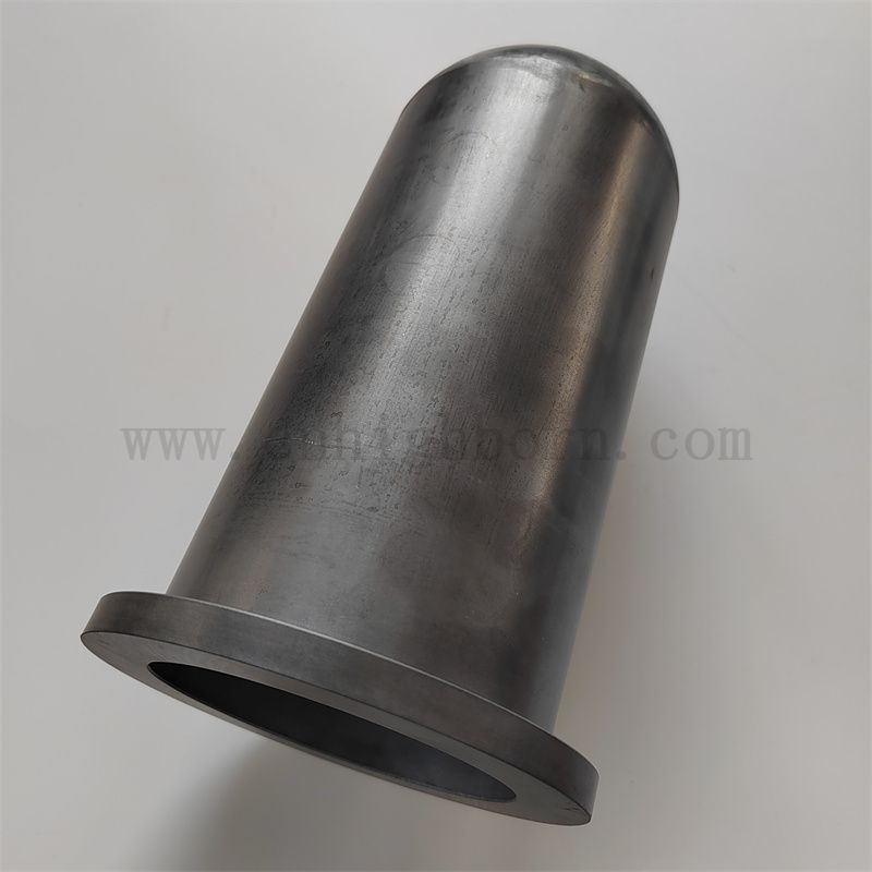 Une extrémité réaction scellée frittage en silicium tube en carbure de sic tube de protection en céramique