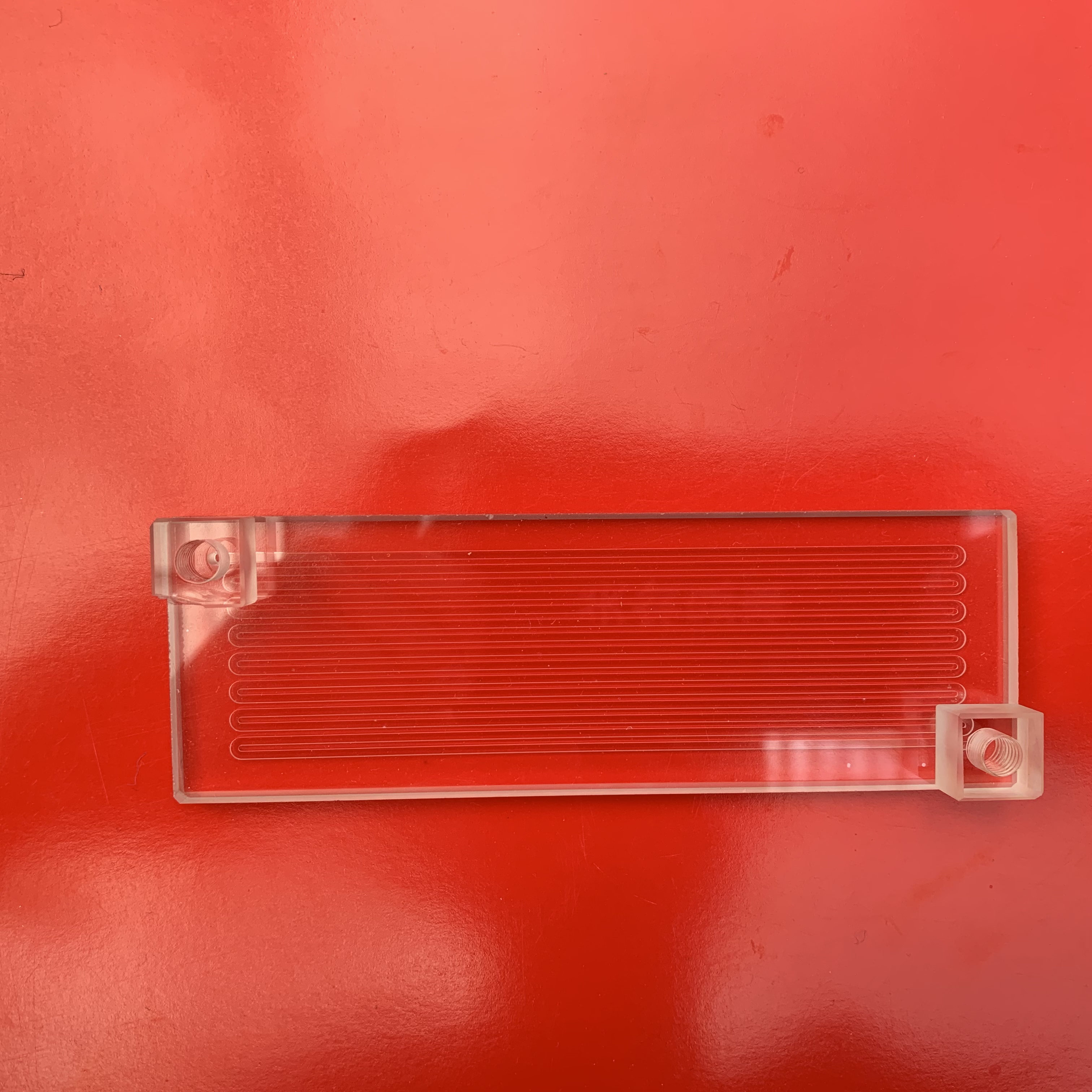 Laboratory UV Flow Cell Corrosion Resistance Optical Quartz Glass Cuvette