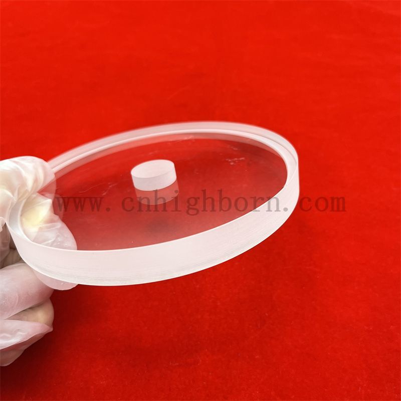 Plaque de quartz ronde claire