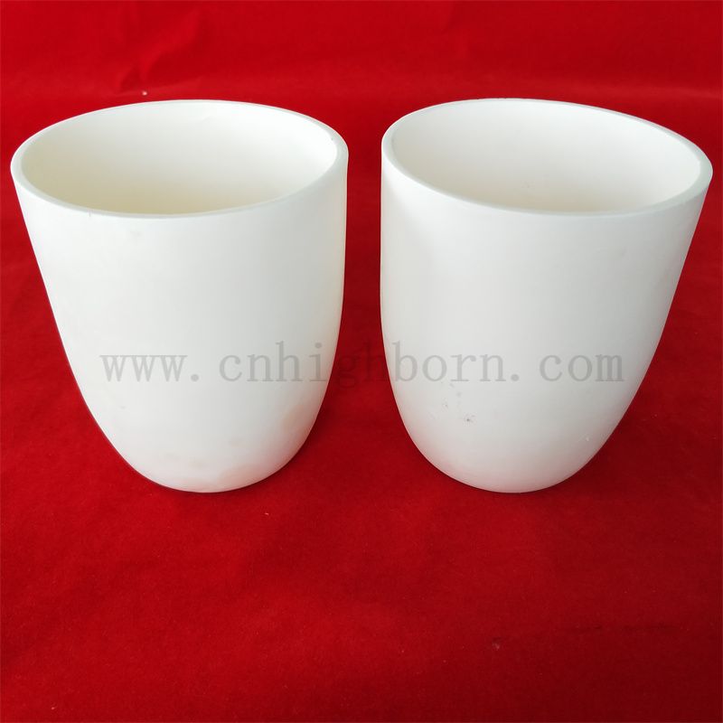 Alumine à haute température à haute température 99% AL2O3 Alumine Arc Ceramic Merting Crucible Pot pour le laboratoire