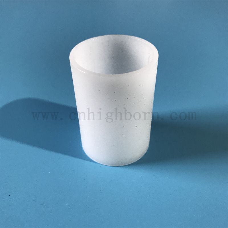 Taille personnalisée résistante à la chaleur opaque tube en verre de silice fusionnée 