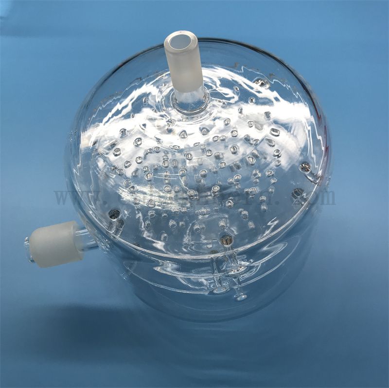 Résultat en verre transparent transparent en profondeur transformée transformée en profondeur