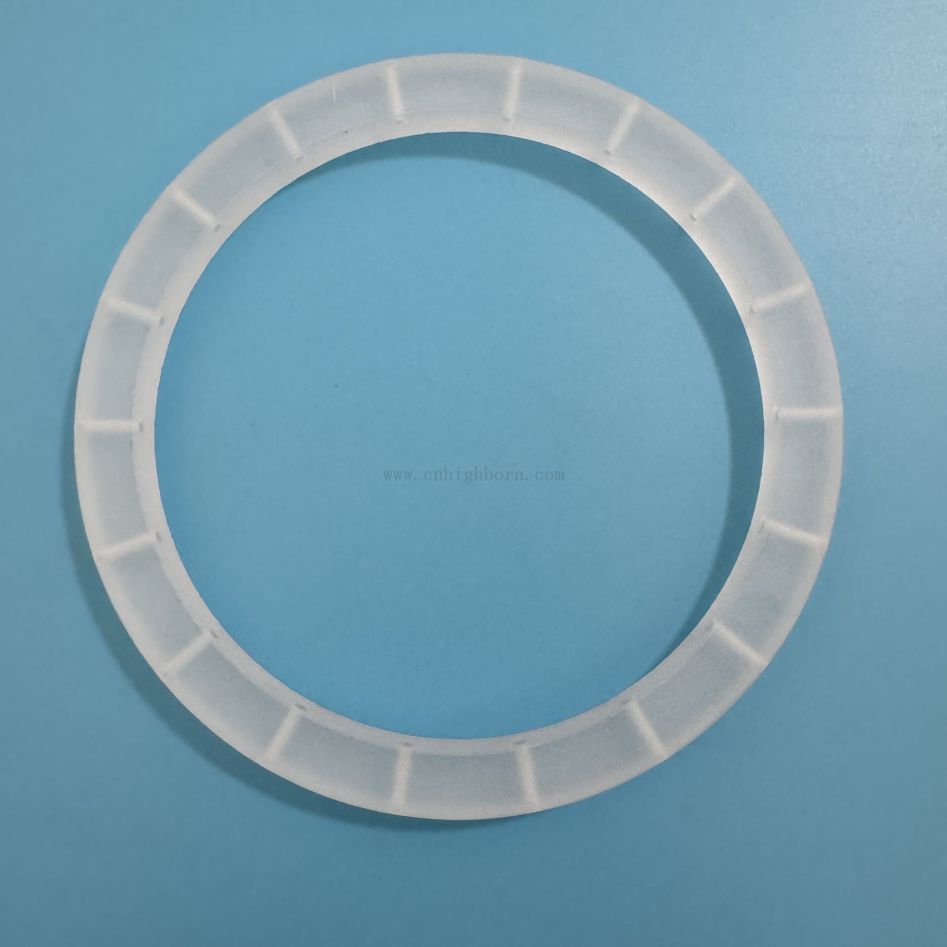 Résistance à la chaleur Bride en verre de quartz givré avec trou pour les applications industrielles