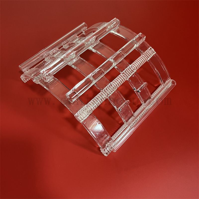 Fourniture d'usine Énergie solaire personnalisée transparent transparent en verre de silice fusionnée Board en verre