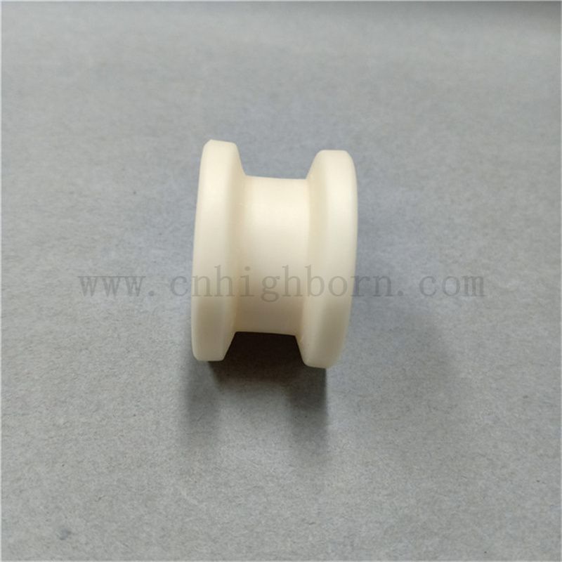 Résistance à l'usure de rouleaux en céramique textile à 99% Guide de fil en céramique d'alumine