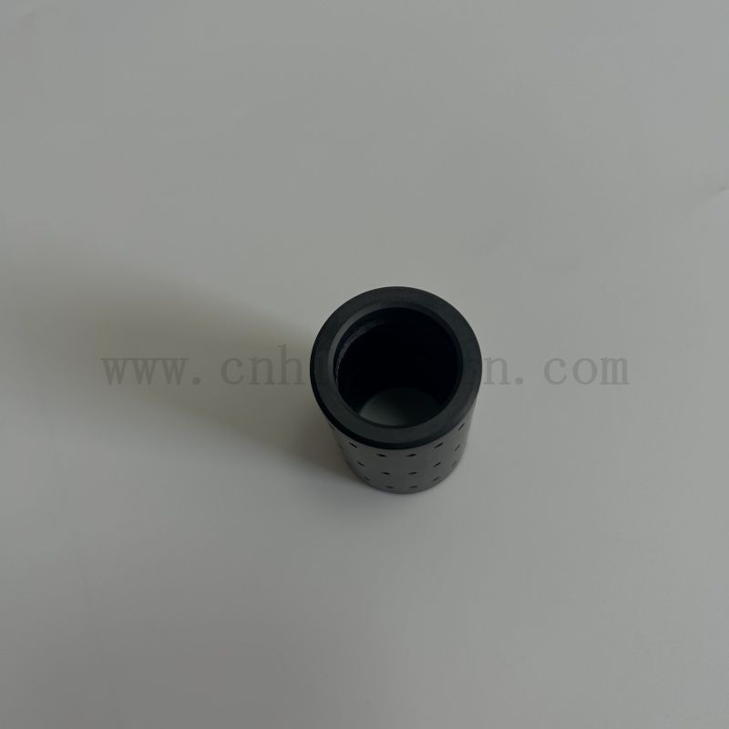 Tube en céramique SIC personnalisé tube en carbure de silicium avec des trous